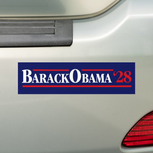 2028年オバマ第3期大統領 バンパーステッカー (車上)