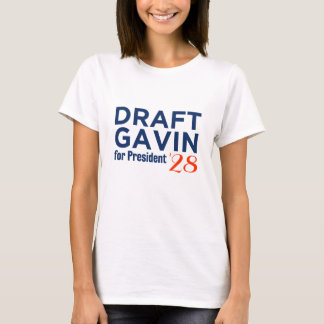 2028年ガビン・ニューサム大統領予備選Tシャツ! Tシャツ