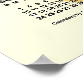 2028年サンキューカレンダー by Janz ポスター (角)