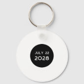2028年ニュージーランド皆既日食 キーホルダー (正面)