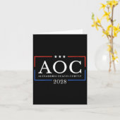 2028年プレジデントの女性AocシンプルWomeのサイン カード (黄色い花)