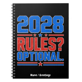 2028年ルールオプション面白い政治ユーモア選挙 ノートブック