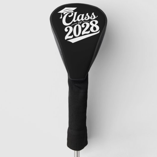 2028年卒業おめでとう 卒業式 卒業祝い ゴルフヘッドカバー (正面)
