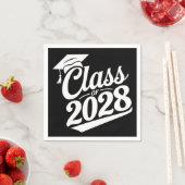 2028年卒業おめでとう 卒業式 卒業者 スタンダードカクテルナプキン (インサイチュ)