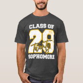 2028年卒業予定 高校2年生 入学・進級おめでとう Tシャツ (正面)