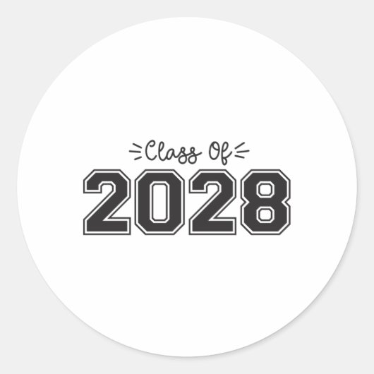 2028年卒業者2028年卒 ラウンドシール (正面)