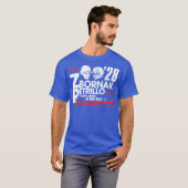 2028年大統領のためのZbornakとPetrillo Tシャツ (正面フル)