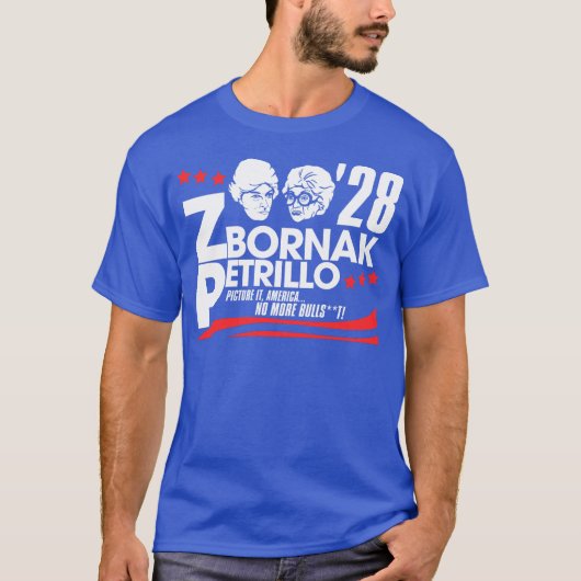2028年大統領のためのZbornakとPetrillo Tシャツ (正面)