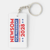 2028年大統領向けニューソム・キーチェーン キーホルダー (裏面)