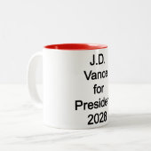 2028年社長兼JD Vance ツートーンマグカップ (正面左)