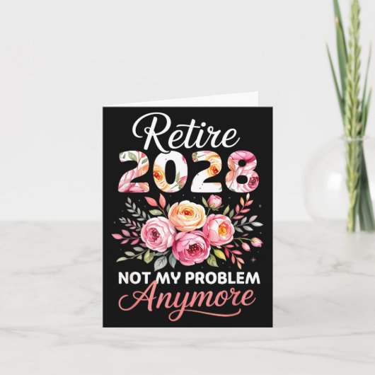2028年退職 女性 2028年退職 問題外 カード (正面)