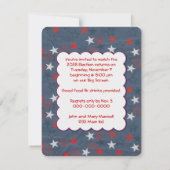 2028年選挙パーティの招待状 招待状 (裏面)