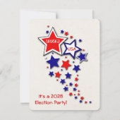 2028年選挙パーティの招待状 招待状 (正面)