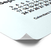 2028年 アリスブルー カレンダー / Janz Print ポスター (角)