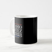 2028年Vネック社長の女性Aoc コーヒーマグカップ (正面左)