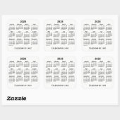 2028白カレンダーby Janz Squareステッカー スクエアシール (シート)