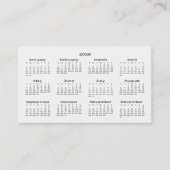 2028財布サイズカレンダー名刺 名刺 (正面)