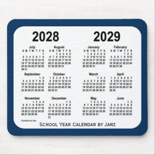 2028-2029ジャンツによる交番ブルースクールカレンダー マウスパッド
