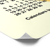 2028-2029年 サニー・デイズ学年度カレンダー / Janz ポスター (角)