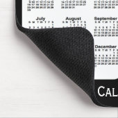 2028-2029 Black and White 2 Year Calendar by Janz マウスパッド (コーナー)
