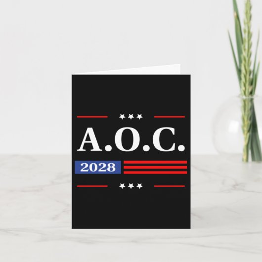 2028 Aoc Alexandria Ocasio-cortez President Americ カード (正面)