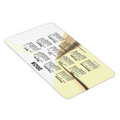 2028 Janz 4x6によるセピア消失点カレンダー マグネット (右側)