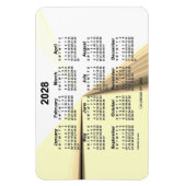 2028 Janz 4x6によるセピア消失点カレンダー マグネット (縦)