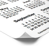 2028 Swallow Tail Caterpillar Calendar by Janz ポスター (角)