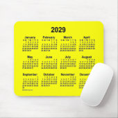 2029イエローカレンダーby Janz Mouse pad マウスパッド (マウス)
