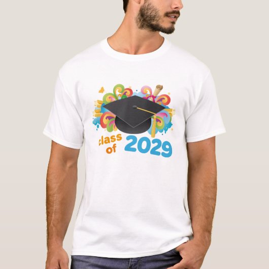 2029大学院の帽子のギフトのアイディアのクラス Tシャツ (正面)