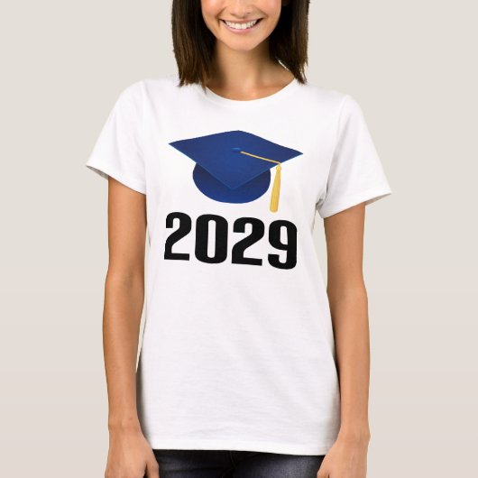 2029大学院の帽子のギフトのクラス Tシャツ (正面)