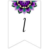 2029年クラス！紫の曼荼羅 バンティングフラッグ (第3の旗)