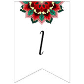 2029年クラス!赤の曼荼羅 バンティングフラッグ (第3の旗)