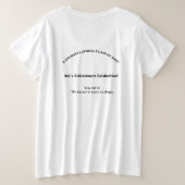 2029年卒業生 プラスサイズTシャツ | カスタム 卒業記念 (デザイン裏面)