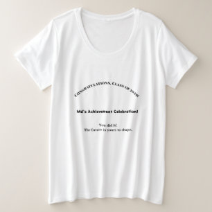 2029年卒業生 プラスサイズTシャツ カスタム 卒業記念