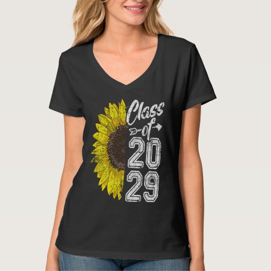 2029年卒業 高校卒業 サンフロ Tシャツ (正面)