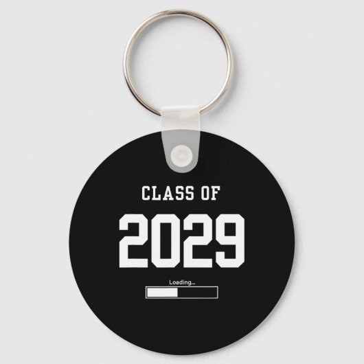 2029年度新入生の未来 高校卒業デザイン キーホルダー (正面)