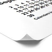 2029年 ホワイト カレンダー / Janz Print ポスター (角)