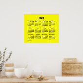 2029年 黄色カレンダー / Janz Print ポスター (キッチン)
