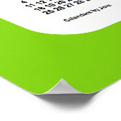 2029-2030イエローグリーンスクールカレンダーby Janz ポスター (角)