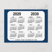 2029-2030ジャンツによる交番ブルースクールカレンダー ポストカード (正面)