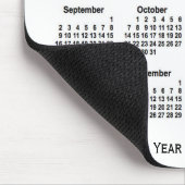 2029-2030ホワイトスクールカレンダーby Janz マウスパッド (コーナー)