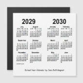 2029-2030ホワイトスクール年カレンダーby Janz (正面/裏面)