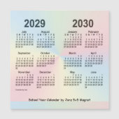 2029-2030年虹の学校の年カレンダーby Janz (正面)