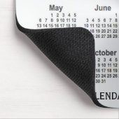 2029 Silver Calendar by Janz Mouse pad マウスパッド (コーナー)