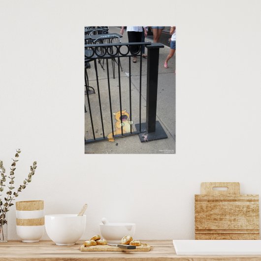 202.ネコの囚人 ポスター (キッチン)