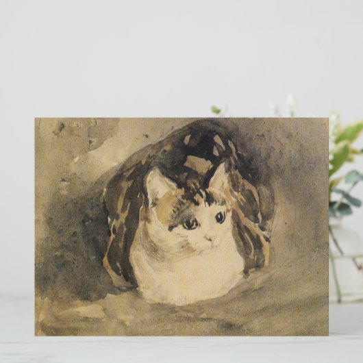 202.ネコ（Gwen John著） カード (スタンド正面)