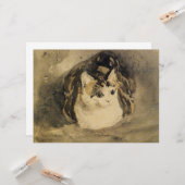 202.ネコ（Gwen John著） カード (正面/裏面インサイチュ)