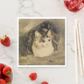 202.ネコ（Gwen John著） スタンダードランチョンナプキン (インサイチュ)