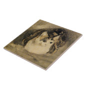 202.ネコ（Gwen John著） タイル (側面)